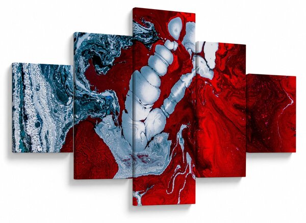 Obraz abstraktních skvrn (125x70 cm)