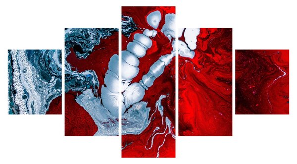Obraz abstraktních skvrn (125x70 cm)