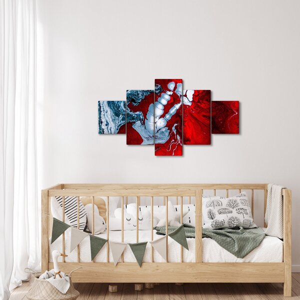 Obraz abstraktních skvrn (125x70 cm)
