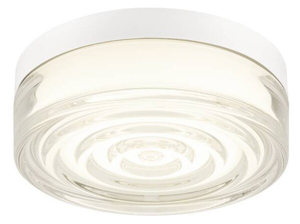LA 1010211 CYFT WAVE XL Přisazené nástěnné a stropní svítidlo, 2700/3000/4000 K, 15 W, PHASE, 105°, IP65 černá / čirá - BIG WHITE (SLV)