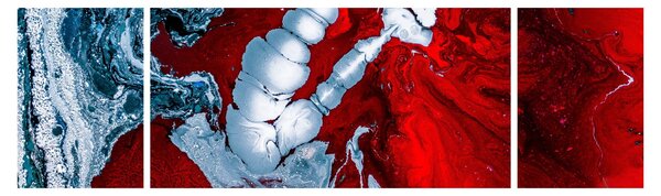 Obraz abstraktních skvrn (170x50 cm)