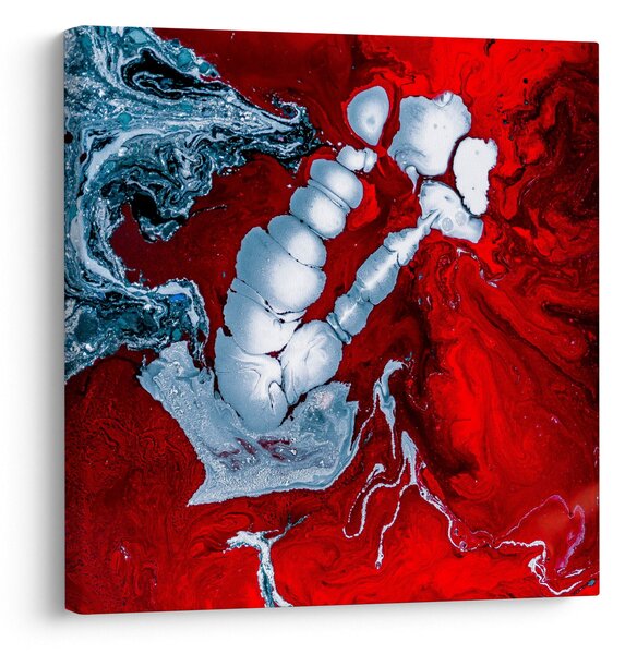 Obraz abstraktních skvrn (30x30 cm)