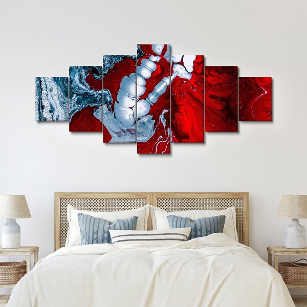 Obraz abstraktních skvrn (210x100 cm)