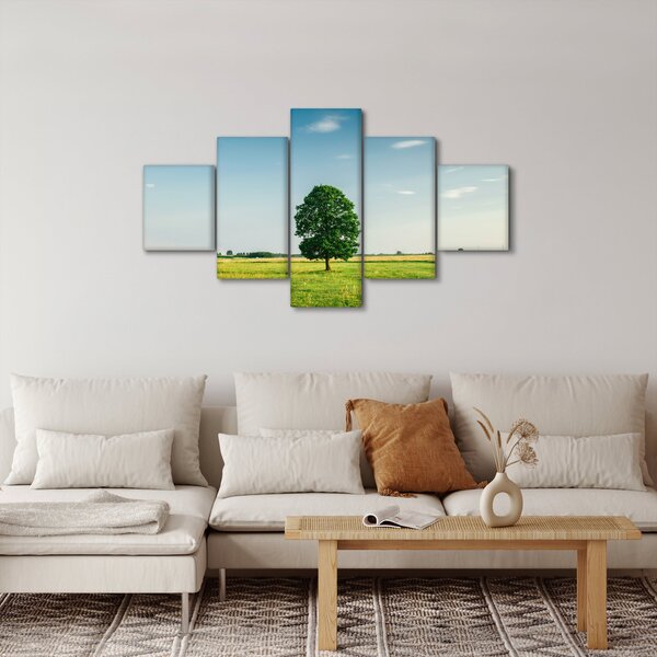 Obraz stromu na louce (125x70 cm)