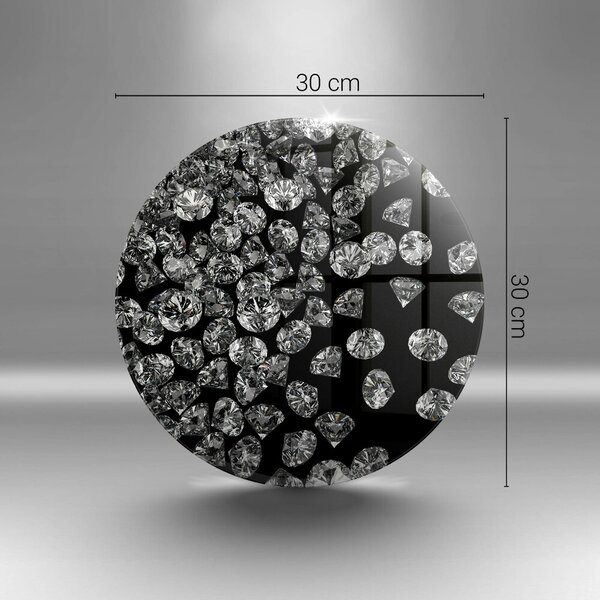Skleněná deska do kuchyně Diamanty diamanty