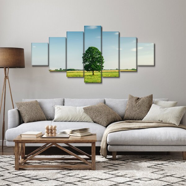 Obraz stromu na louce (210x100 cm)