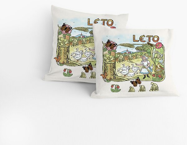 Povlak Lada Zeměklíč - Léto Bavlna deluxe digitál 40/40