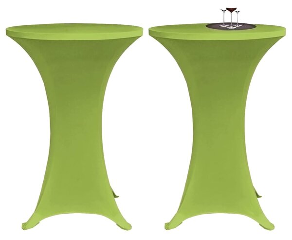 Strečový návlek na stůl 2 ks 60 cm zelený