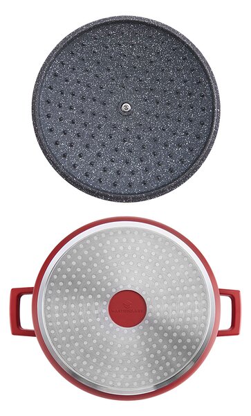 Sada Hrnců MasterClass 20, 24 a 28 cm (5 l) nepřilnavé červené MCMCRDRED3