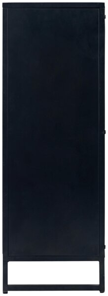 KOMODA, černá, barvy stříbra, 80/88/31 cm MID.YOU - Komody na nožičkách, Online Only