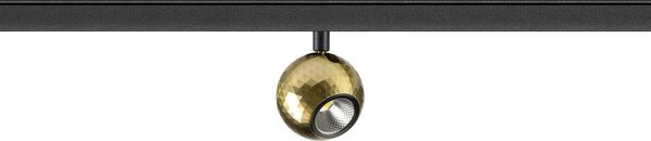 LA 1010330 DYSKO 48V Spot, DALI, standardní kolejnice pro povrchovou montáž, 2700K, 5. 6 W, 36°, černá / zlatá - BIG WHITE (SLV)