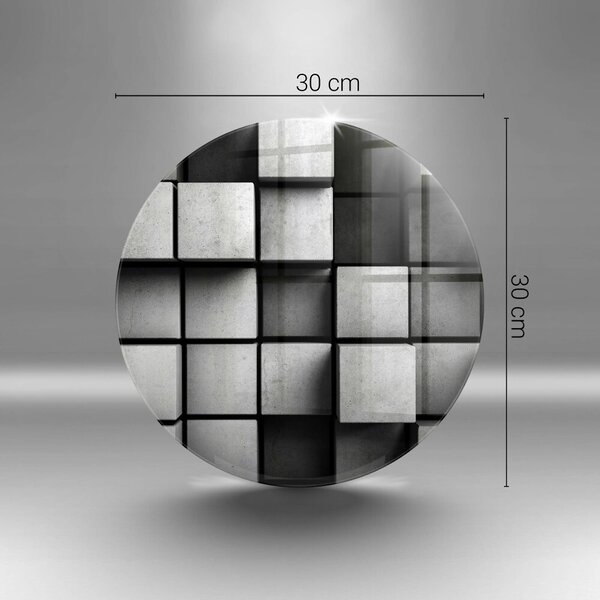 Skleněné krájecí prkénko 3d geometrie pozadí