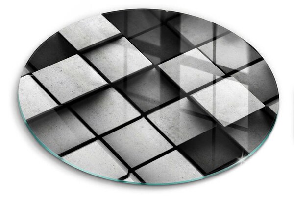 Skleněné krájecí prkénko 3d geometrie pozadí
