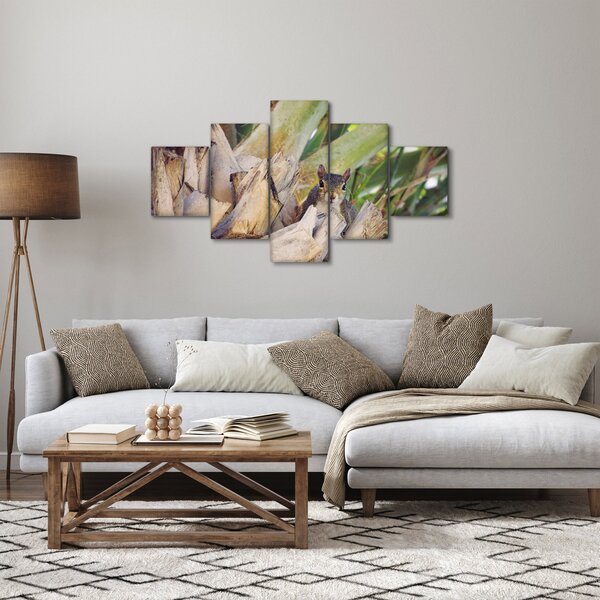 Obraz veverky na stromu (125x70 cm)
