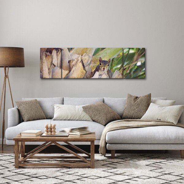 Obraz veverky na stromu (170x50 cm)