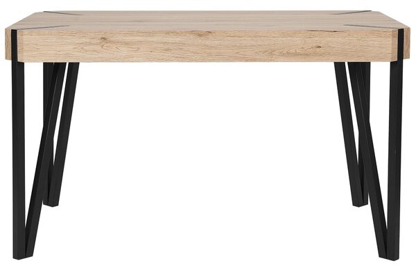 Jídelní stůl CAMBELL Světle hnědá 130 cm 80 cm
