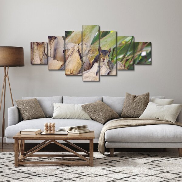 Obraz veverky na stromu (210x100 cm)