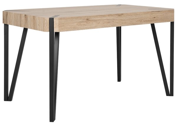 Jídelní stůl CAMBELL Světle hnědá 130 cm 80 cm