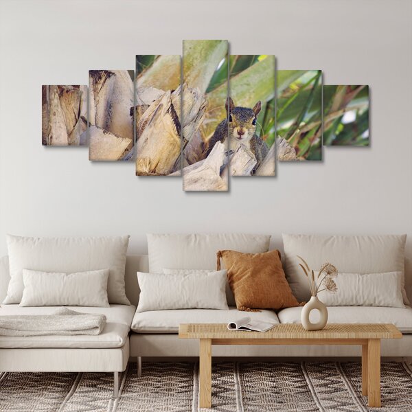 Obraz veverky na stromu (210x100 cm)