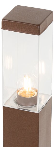 Moderní venkovní lampičkový stojan rezavě hnědý 80 cm - Malios