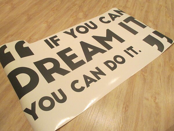You can dream it samolepka na zeď 75 x 44 cm