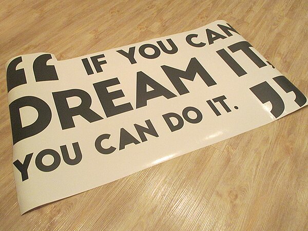 You can dream it samolepka na zeď 75 x 44 cm