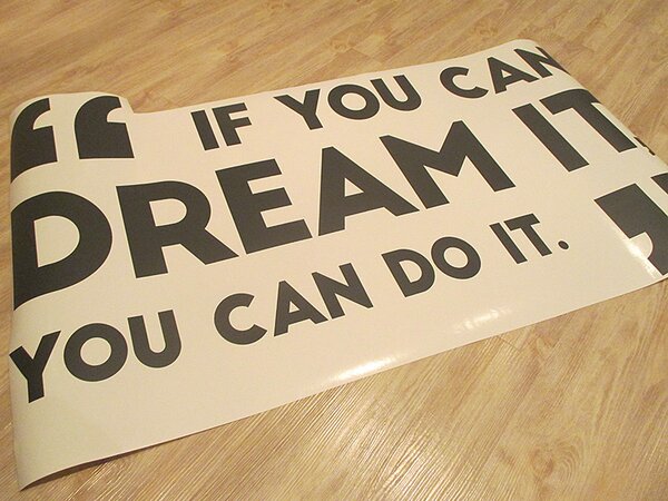 You can dream it samolepka na zeď 75 x 44 cm