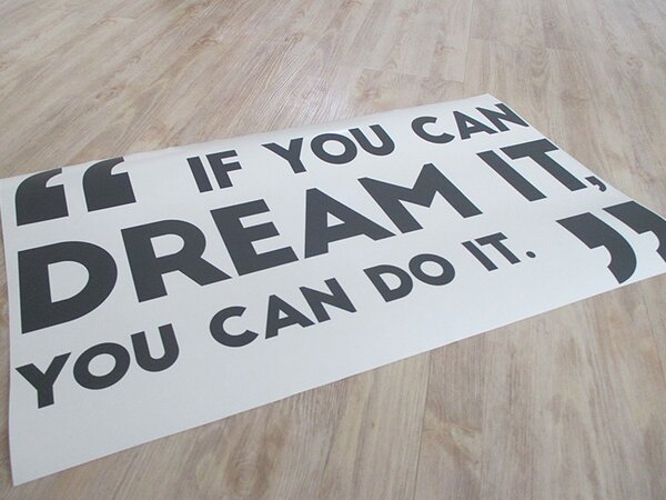 You can dream it samolepka na zeď 75 x 44 cm