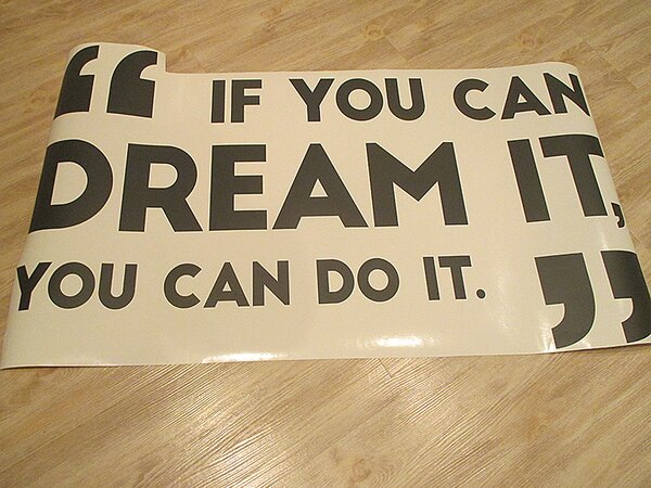 You can dream it samolepka na zeď 75 x 44 cm