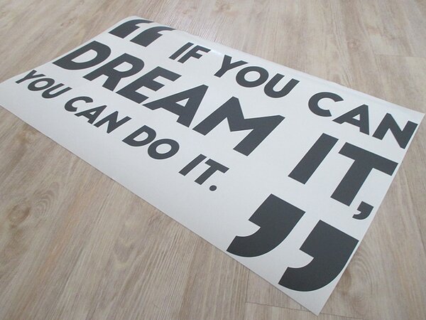You can dream it samolepka na zeď 75 x 44 cm