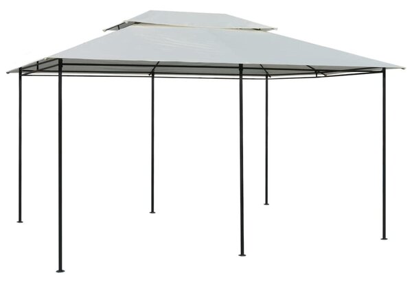 Zahradní altán se závěsy 4 x 3 m bílý