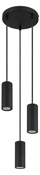 Globo 57918-3HB - Lustr na lanku JAMES 3xGU10/25W/230V černá