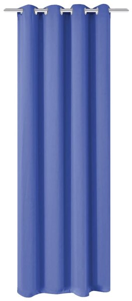 Zatemňovací závěs s kovovými oky, 270x245 cm, modrý
