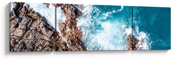 Obraz skal a moře (170x50 cm)