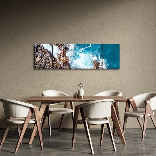 Obraz skal a moře (170x50 cm)