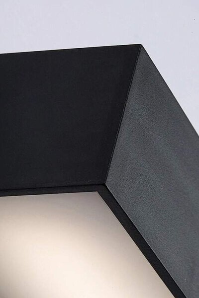 Rabalux 7935 HALDEN - Nástěnné LED venkovní svítidlo v černé barvě, LED 9W, 4000K, IP65 (LED černé venkovní svítidlo na zeď )