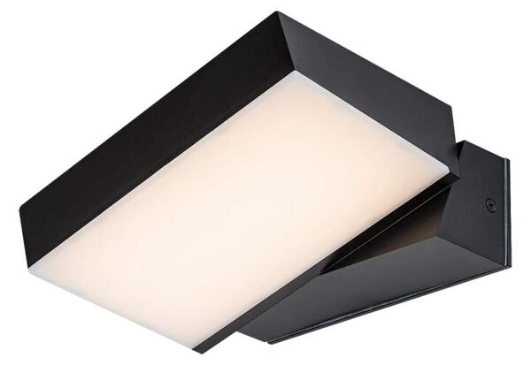 Rabalux 77121 LAXA - Nástěnné natáčecí LED venkovní svítidlo v černé barvě, LED 14W, 2700 / 4000 / 6500K, IP54 (LED černé venkovní svítidlo na zeď )