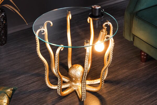 Odkládací stolek WILDLIFE OCTOPUS 50 CM zlatý Nábytek | Doplňkový nábytek | Odkládací stolky