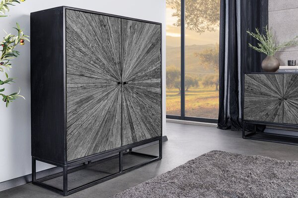Vysoká komoda BARRACUDA 120 CM masiv mango/teak Nábytek | Úložné prostory | Komody | Vysoké