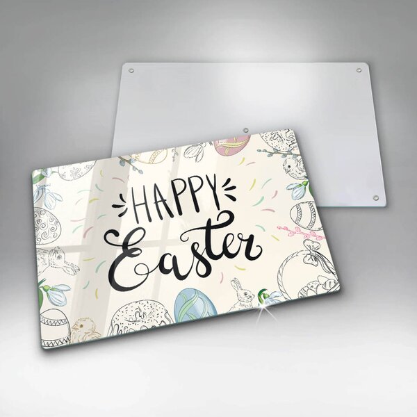 Krájecí prkénko skleněné Happy easter