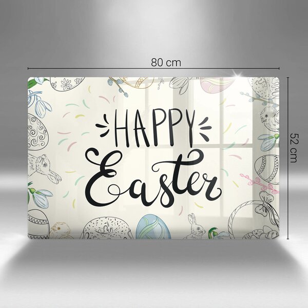 Krájecí prkénko skleněné Happy easter