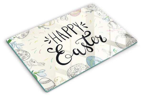 Krájecí prkénko skleněné Happy easter