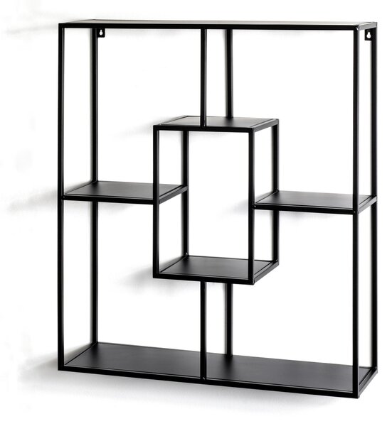 NÁSTĚNNÝ REGÁL, černá, 60/70/18 cm - Online Only regály & police, Online Only