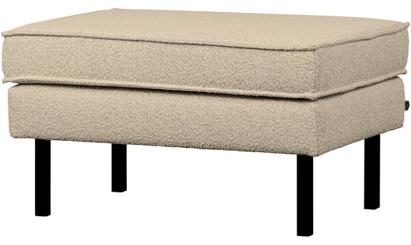 -25 % Dny MOMENTI– WOOOD Béžová bouclé podnožka Raden 84 x 54 cm