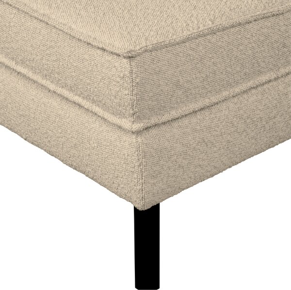 -25 % Dny MOMENTI– WOOOD Béžová bouclé podnožka Raden 84 x 54 cm