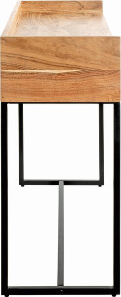 KONZOLOVÝ STOLEK, akácie, černá, barvy akácie, 100/35/80 cm - Konzolové stolky, Online Only