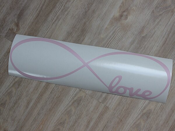 Infinity love samolepka na zeď 100 x 30 cm