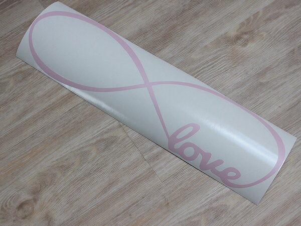 Infinity love samolepka na zeď 100 x 30 cm