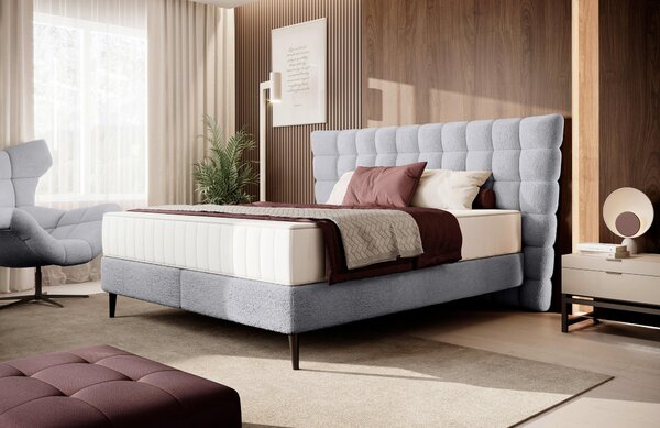 POSTEL BOXSPRING, 180/200 cm, šedá Esposa - Manželské postele