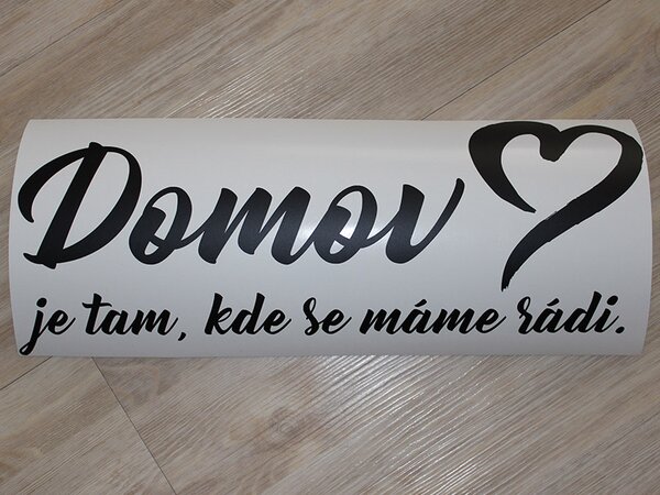 Domov je tam samolepka na zeď 75 x 32 cm
